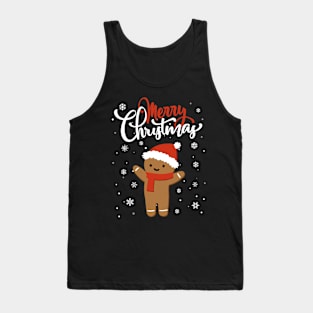 Merry Christmas Gingerbread Xmas Christmas Cookie Bakers Tank Top